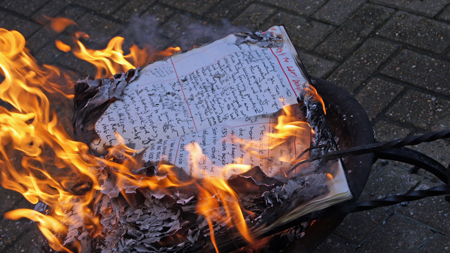 Burning the books